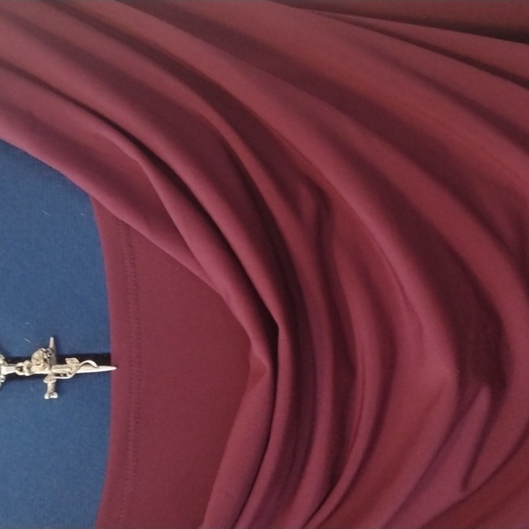 LUSH Cowell Neck Stretch Long Sleeve Top w Built in TANK by REITMANS!! - Picture 5 of 7